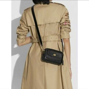 Coach Willow Camera Bag Double Zipper Black